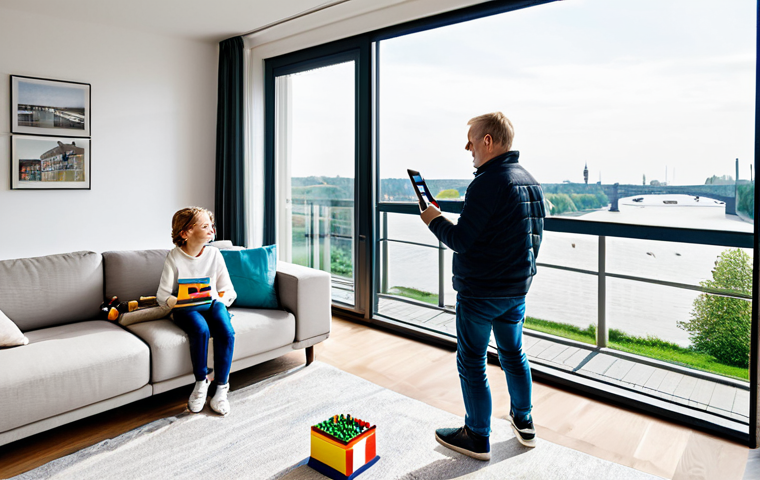 주택 구매 시 선호하는 지역의 부동산 흐름 분석 - Cityscape Home Search**

"A family looking at property listings in a modern apartment in Hamburg, Ge...