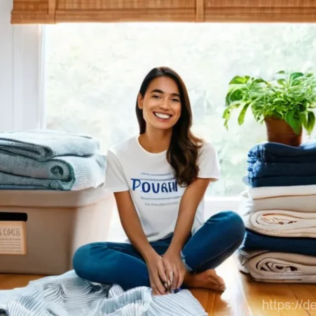 주택 구매 후 이사 계획 세우기 - **Prompt 1: Organized Decluttering for a Sustainable Move**
"A bright, airy living room scene. A...