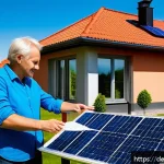 Home 23 부동산 세금 및 혜택 이해하기 - A modern German residential neighborhood featuring energy-efficient houses with solar panels on roof...